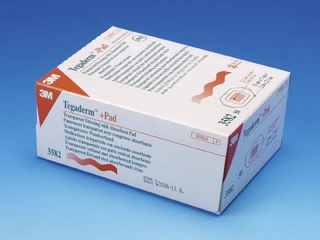 Tegaderm Pad, Filmforbinding med sårpude 2,5x4cm, steril, 5 cm x 7 cm