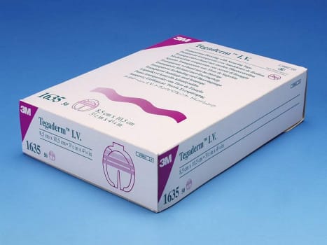 Tegaderm film IV, kanyleforbinding m/ramme+label oval, steril, 8,5 cm x 10,5 cm