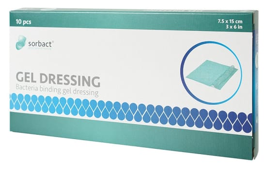 Sorbact Gel Compress, hydrogel kompres steril, 7,5 cm x 15 cm