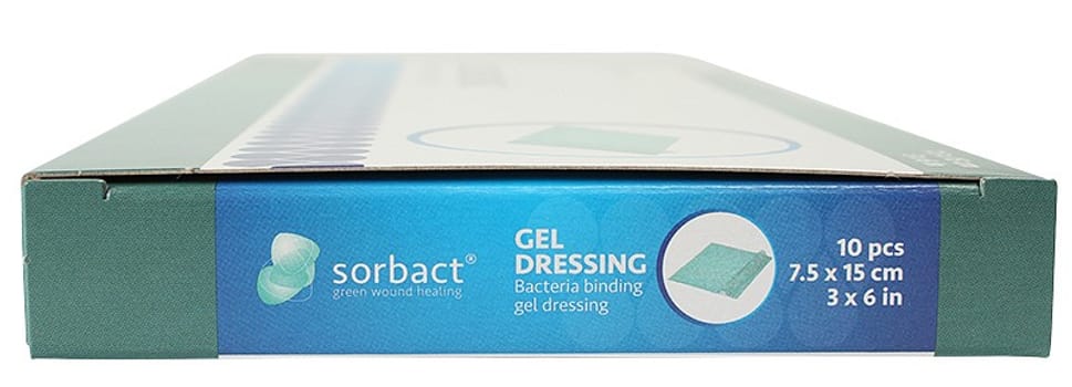 Sorbact Gel Compress, hydrogel kompres steril, 7,5 cm x 15 cm