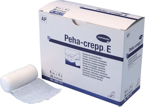 Peha-crepp E, fikseringsbind, 6 cm x 4 m