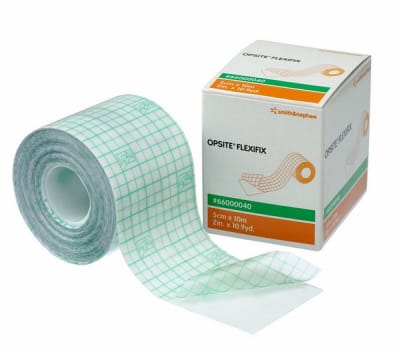 OpSite Flexifix, transparent film på rulle, 5 cm x 10 m