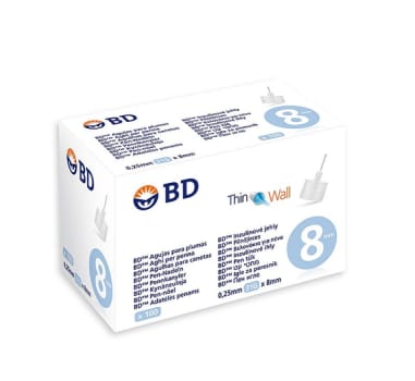 BD, penkanyle, steril, 8 mm x 0,25 mm (31G)