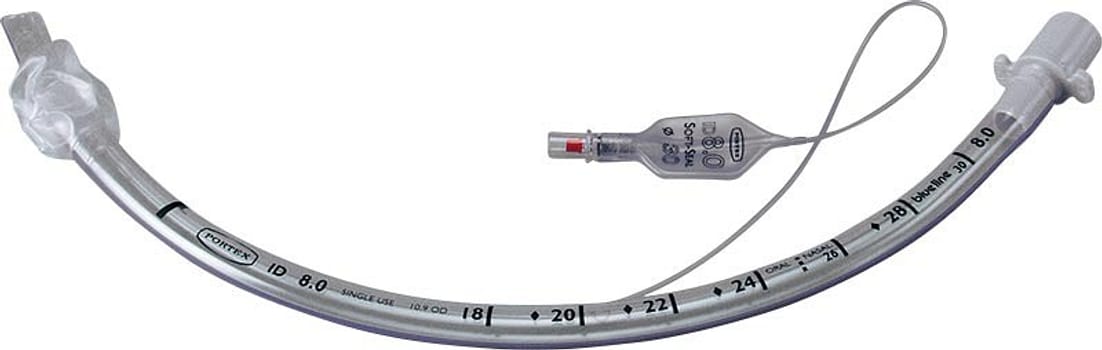 Portex, trachealtube med cuff, Murphy, steril, 8 mm