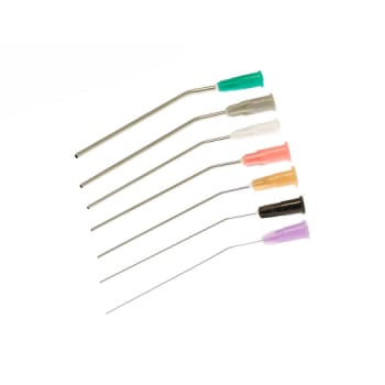 Mediplast, øresug, metal, sort, luer-lock, steril, 0,7 mm x 70 mm