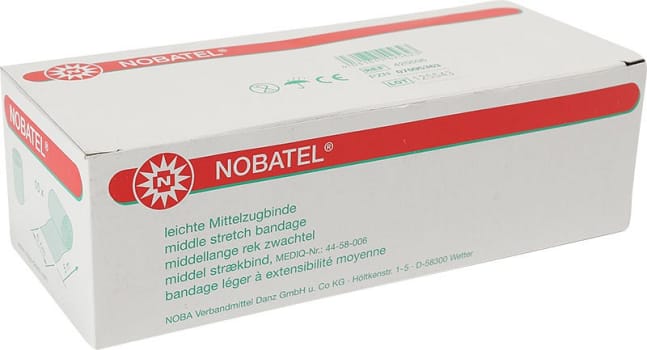 Nobatel, idealbind, 49% bomuld, 51% polyamid, stræk. 80%, 6 cm x 5 m