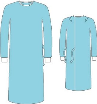 Barrier, Classic OP kittel m 2 håndklæder, standard, steril, large/lang