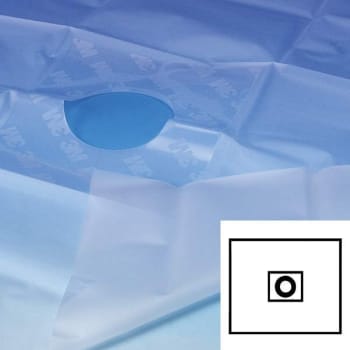 Steri-Drape, hulstykke med klæb, hul 6,3cm, steril, 40 cm x 40 cm