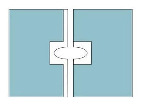 Barrier, hulstykke variabelt, hul 7,5 x 0-25 cm, steril, 75 cm x 100 cm