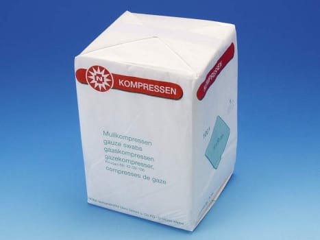 Noba, gazekompres, 8 lag, 10 cm x 10 cm