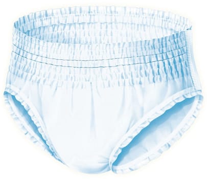 MoliCare Mobile, bukseble, livvidde 45-70 cm, 1287 ml, hvid, x-small