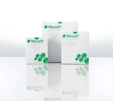 Mesoft non-woven, kompres, brev a 2 stk., steril, 5 cm x 5 cm
