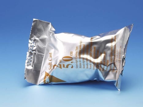 Soft Cast, syntetisk gipsbandage, blå, 5 cm x 3,6 m