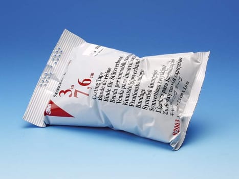 Scotchcast PLUS, syntetisk letvægtsgips, hvid, 7,5 cm x 3,65 m