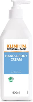 Klinion, Hand&Body cream m. pumpe, 600 ml