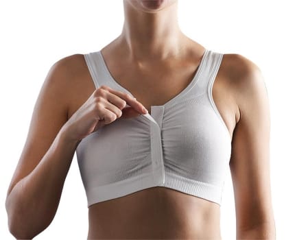 CareFix Post-Op Bra BH, Bianca velcrofrontlukning, hvid, large