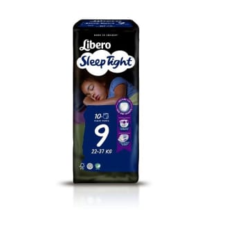 Libero Sleep Tight, bukseble, nat, str. 9, medium, Svanemærket, 22-37 kg
