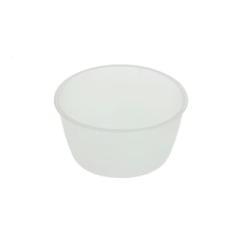 Steril skål, klar plastskål med graduering, steril, 250 ml