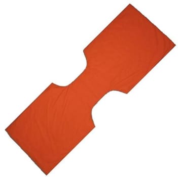 Astopad, betræk t/varmetæppe arme/bryst, flergangs, orange, 1500 mm x 500 mm