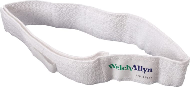 Welch Allyn, pandebånd til solid state 1W, blød frotté