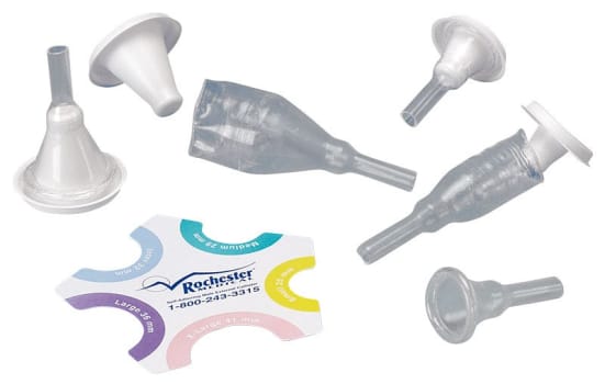 Pop-On, uridom, silikone, kort, klæbeflade 3,8 cm, Ø 32 mm