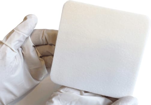 Kliniderm Foam Silikone, skumbandage, steril, 10 cm x 10 cm