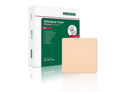 Kliniderm Foam Silikone, skumbandage, steril, 20 cm x 20 cm