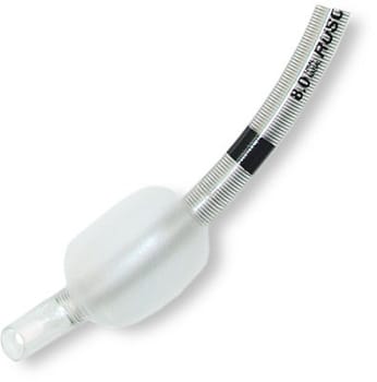 Rüschflex trachealtube, spiraltube med FlexiSlip, med cuff, Murphy, steril, 6 mm