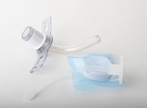 Rüsch Crystalclear, Tracheostomitubesæt, u/cuff, obturator, nakkeb, st, 8 mm