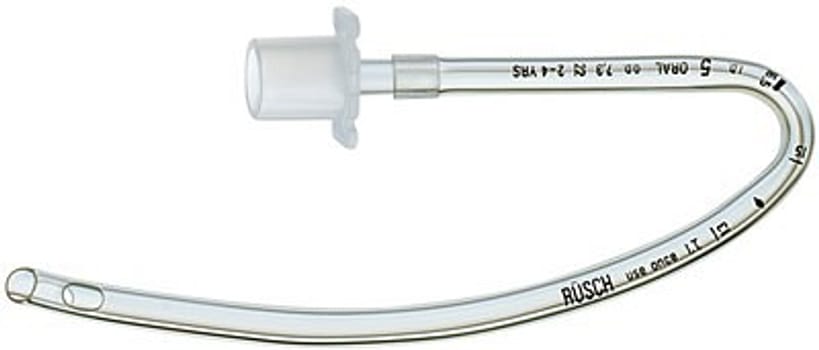Rüsch AGT trachealtube, præformet, uden cuff, oral, Murphy, steril, 4,5 mm