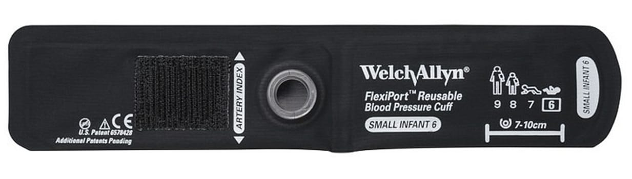 Welch Allyn FlexiPort, manchet, baby lille u/ slange, 7 cm x 10 cm