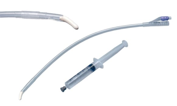 Rüsch Aquaflate, ballonkat, 10ml, Tiemann, silikone, forf. spr, st, ch 20