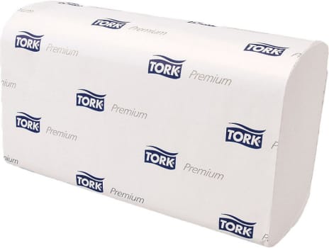 Tork Premium, 2-lags håndklædeark, soft H2 Xpress, 4 fold, 34 cm x 21,2 cm