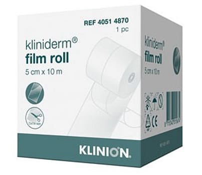 Kliniderm Film, på rulle, 5 cm x 10 m