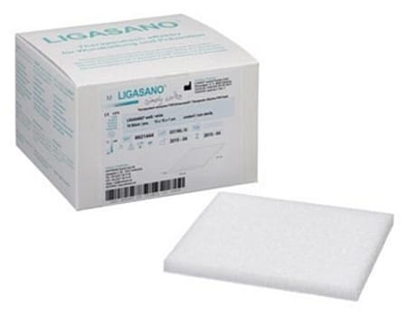 Ligasano, plade, trykaflastende og oprensende, hvid, 59 cm x 49 cm x 1 cm