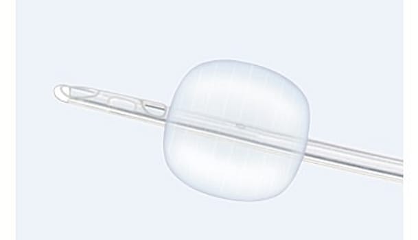 Rüsch Softsimplastic, 3-vejs ballonkat., PVC, 42cm,30ml, Couvelaire, st., ch 16