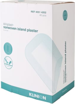 Kliniplast, væsketæt plaster med sårpude 5x9cm, steril, 9 cm x 15 cm