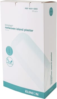 Kliniplast, væsketæt plaster med sårpude 5x14cm, steril, 9 cm x 20 cm