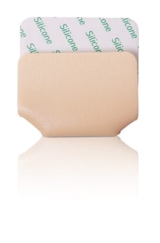 Kliniderm Foam Silikone, Heel skumbandage, steril, 10 cm x 17,5 cm