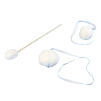 Mediplast, Vaginal gazetampon på træpind 25 cm, Ø30 mm