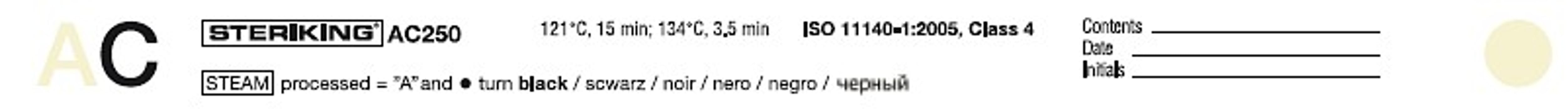 Steriking, dobbelt indikator strips til damp, class 4