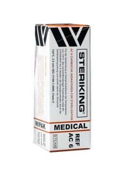 Steriking, indikator strips til damp, class 6