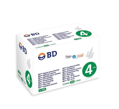 BD, penkanyle, steril, 4 mm x 0,23 mm (32G)