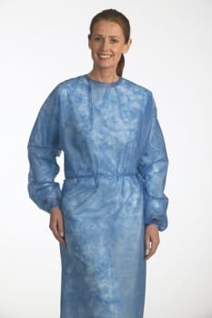 Barrier, beskyttelseskittel, blå, væskeafvisende, x-large