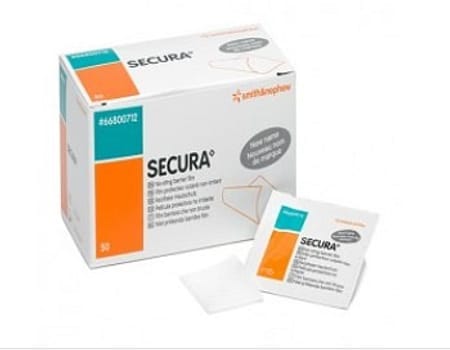 Secura No Sting, hudbeskyttelse uden alkohol, serviet, steril