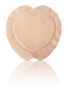 Kliniderm Foam Silikone Border, Sacral skumbandage, steril, 15 cm x 15 cm