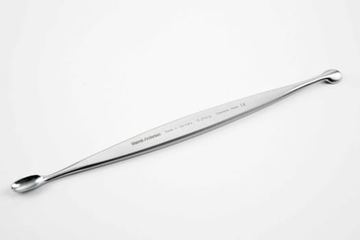 Medicon, skarpske, Volkmann, oval/rund, dobbelt, fig. 1/1, 16 cm