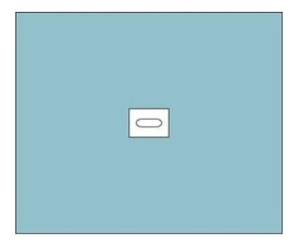 Barrier, hulstykke med klæb, 2 lag, ovalt hul 5x15, steril, 150 cm x 180 cm