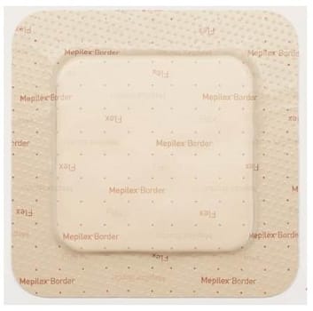 Mepilex Border Flex, fleksibel skumbandage m/border og silikone, steril, 10 cm x 20 cm