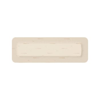 Mepilex Border Flex, fleksibel skumbandage m/border og silikone, steril, 10 cm x 30 cm